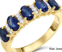Gold Oval Sapphire Ring