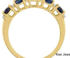 Gold Oval Sapphire Ring